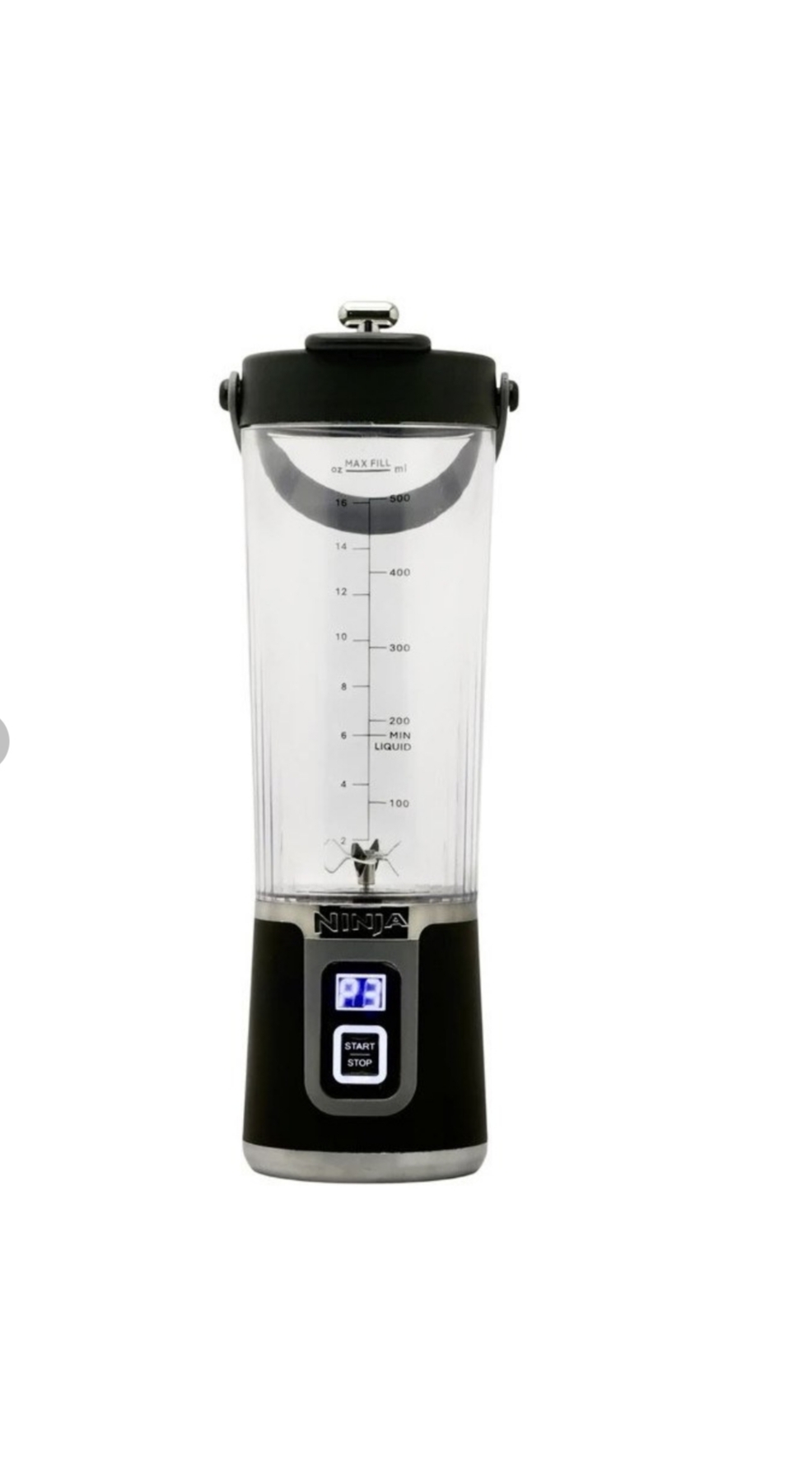 شیکر شارژی نینجا مدل BLAST MAX گنجایش 0.5 لیتر - خاکستری